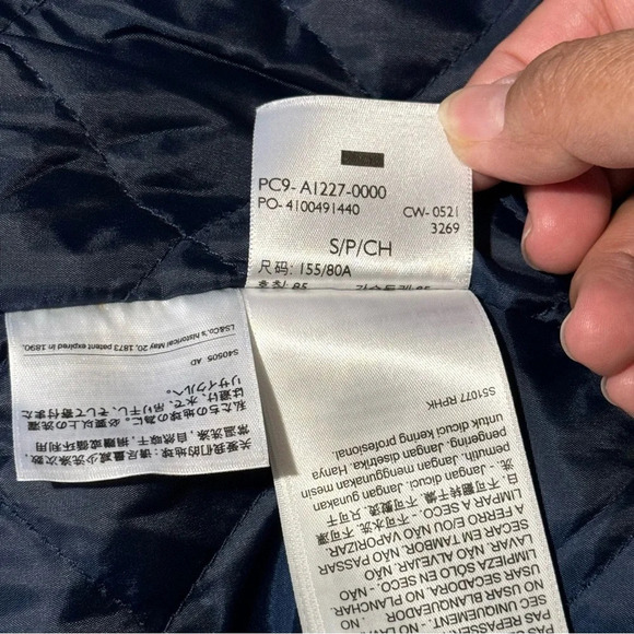 Levi’s Plaid Tweed Wool Blend Trucker Jacket Sherpa Snap Buttons Size Small EUC - Picture 4 of 6